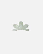 Light green flower shaped hair claw