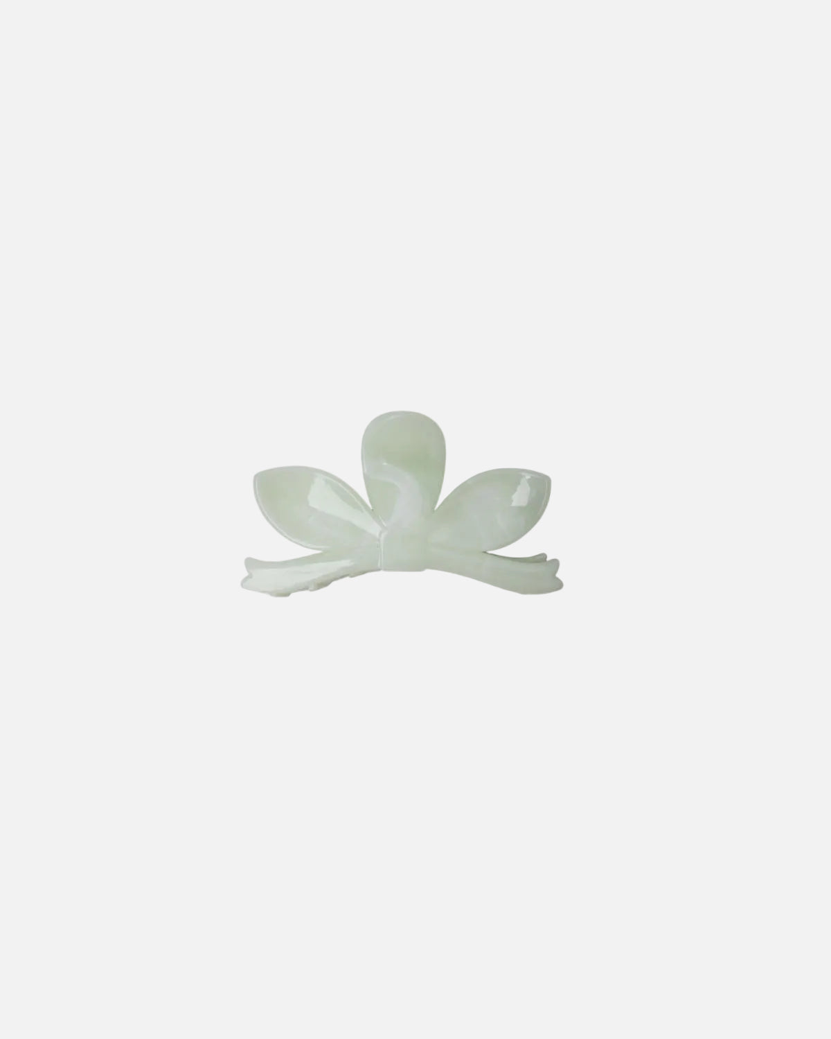 Light green flower shaped hair claw