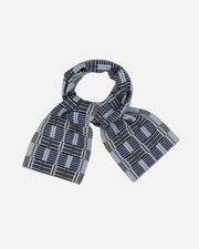 LADDERS SCARF BLUE/GREY