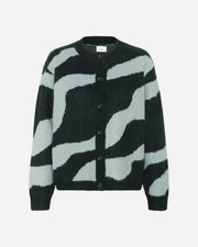 Dark Green pattern cardigan