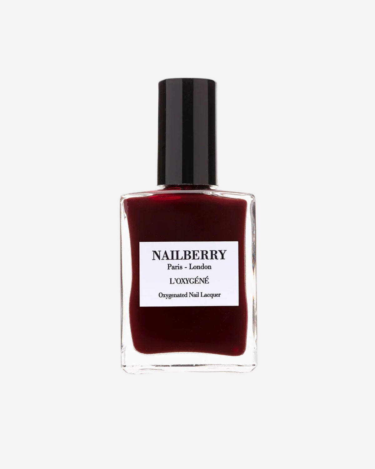 Nailberry nail polish bottle on a white background
