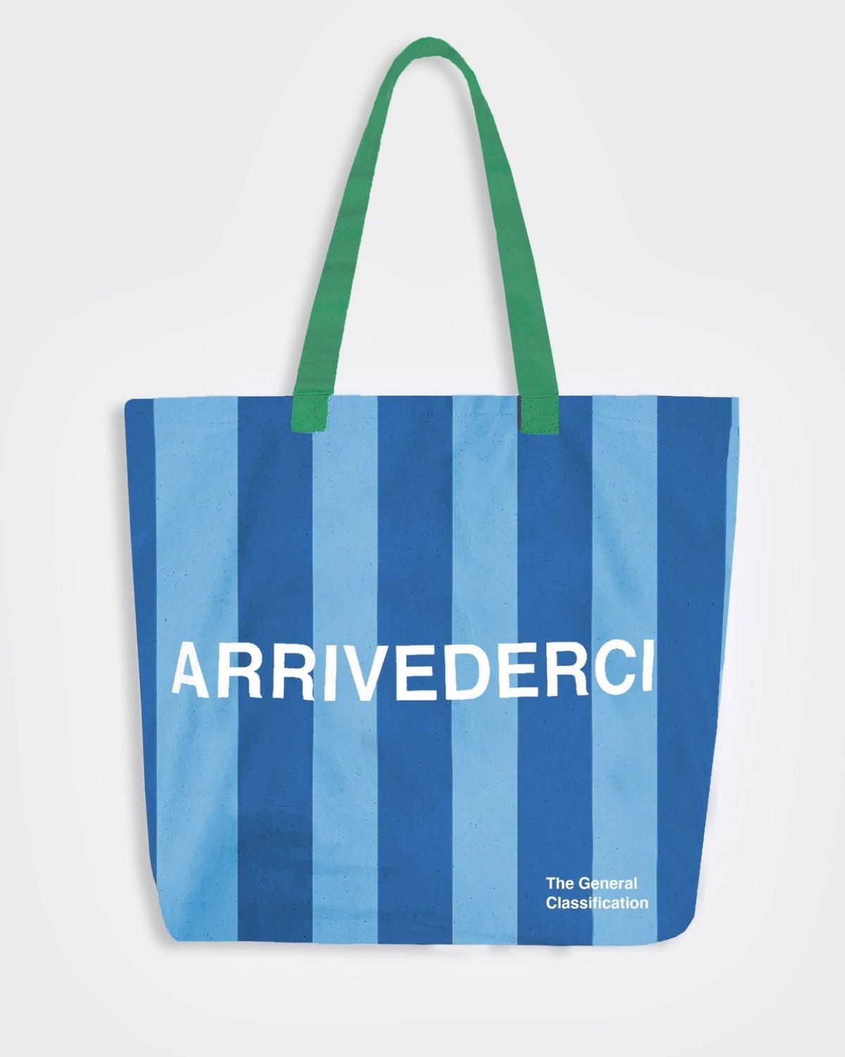 CIAO STRIPE TOTE BAG BLUE NAVY GREEN