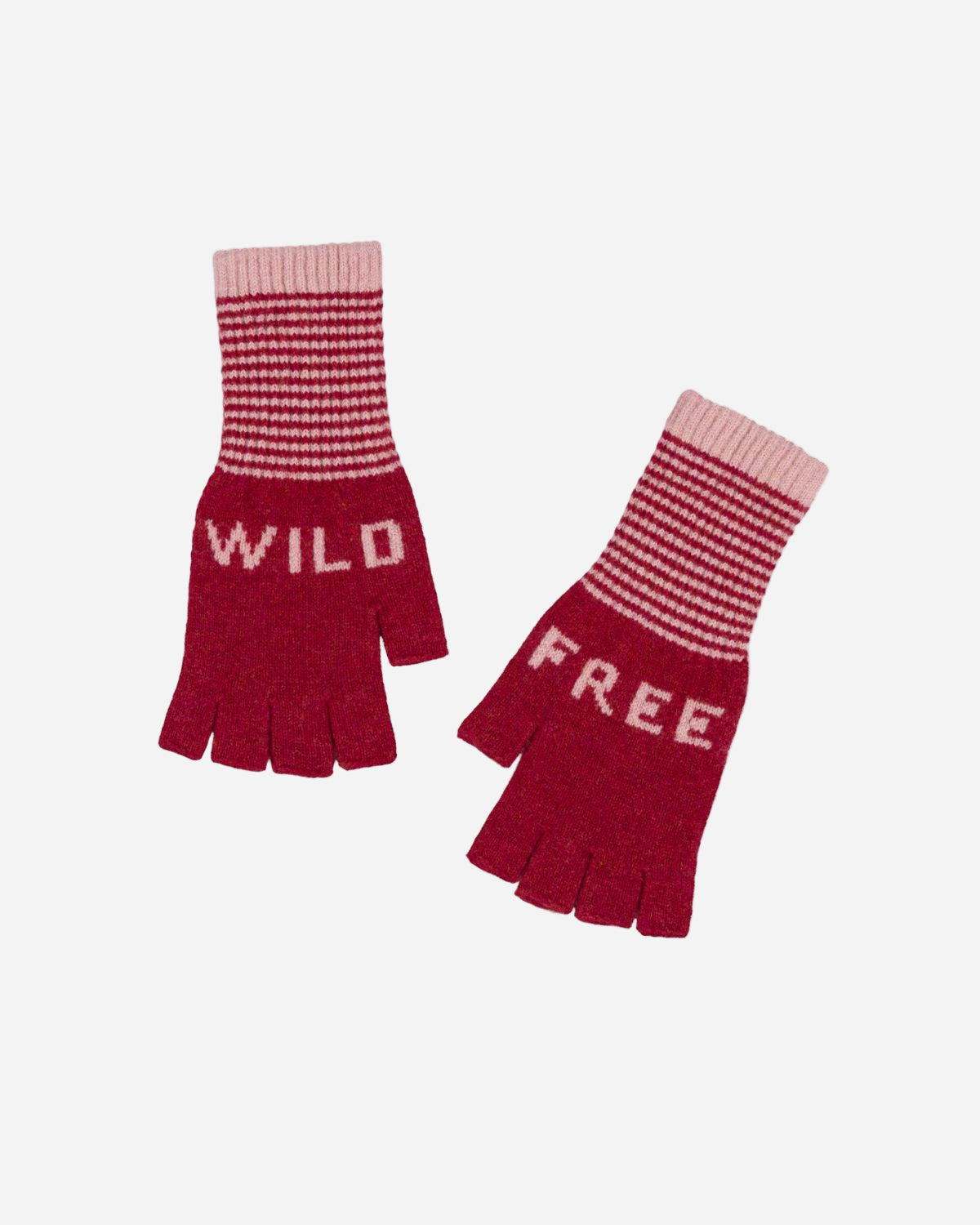 WILD + FREE FINGERLESS GLOVES RHUBARB/PINK