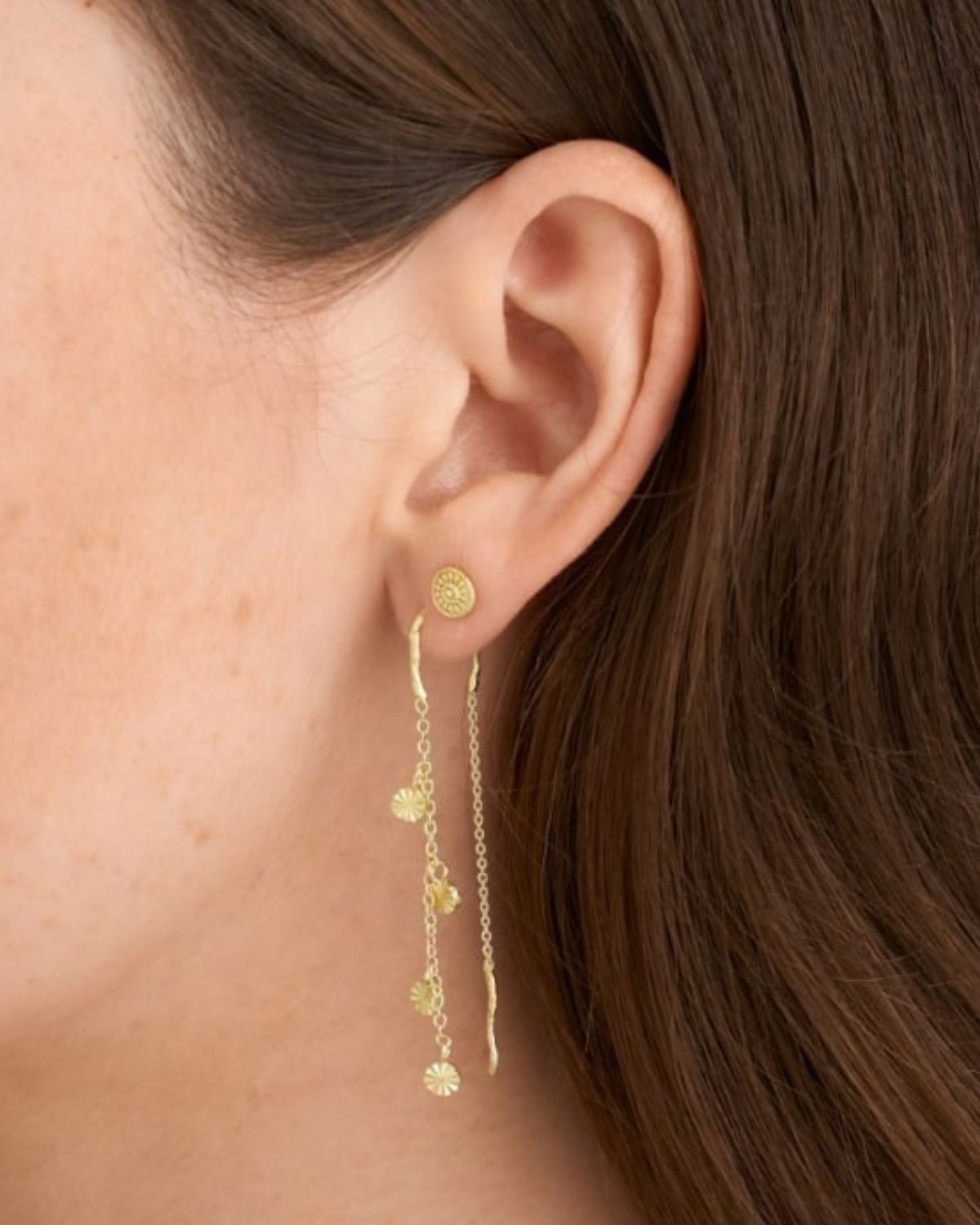 POST EARRING GOLD