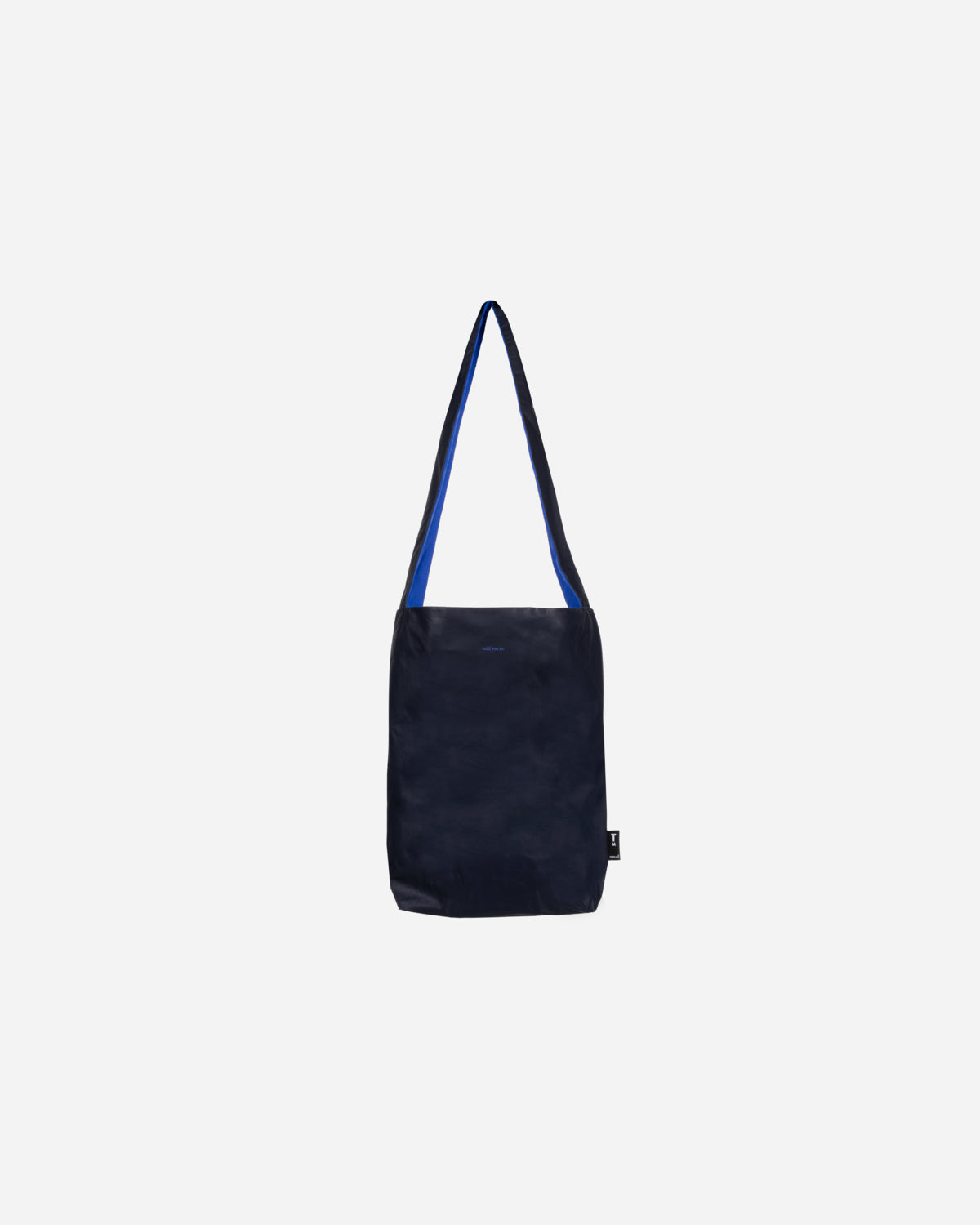 Dark blue Vegan leather crossbody bag