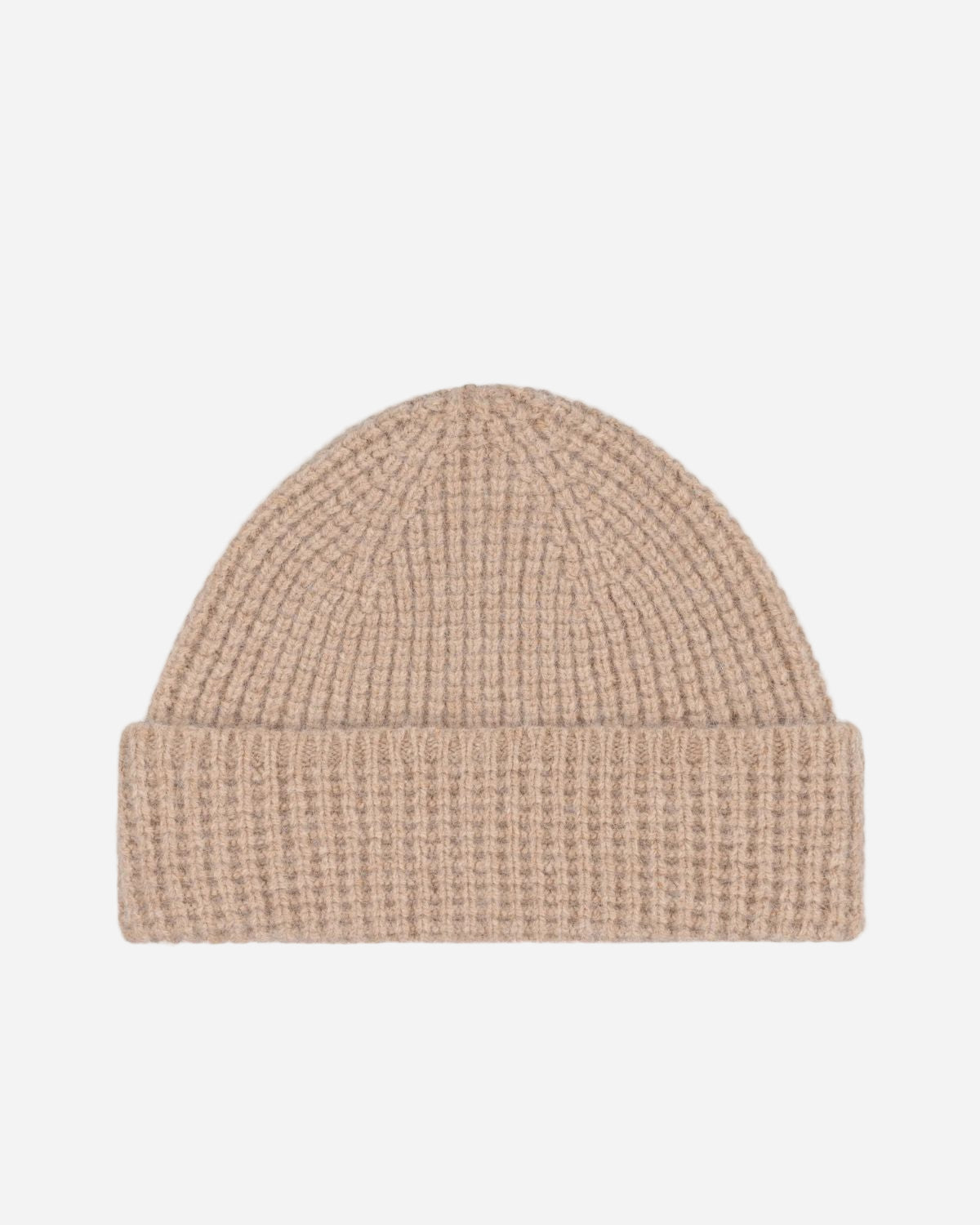 ANGORA TUCK STITCH BEANIE OAT