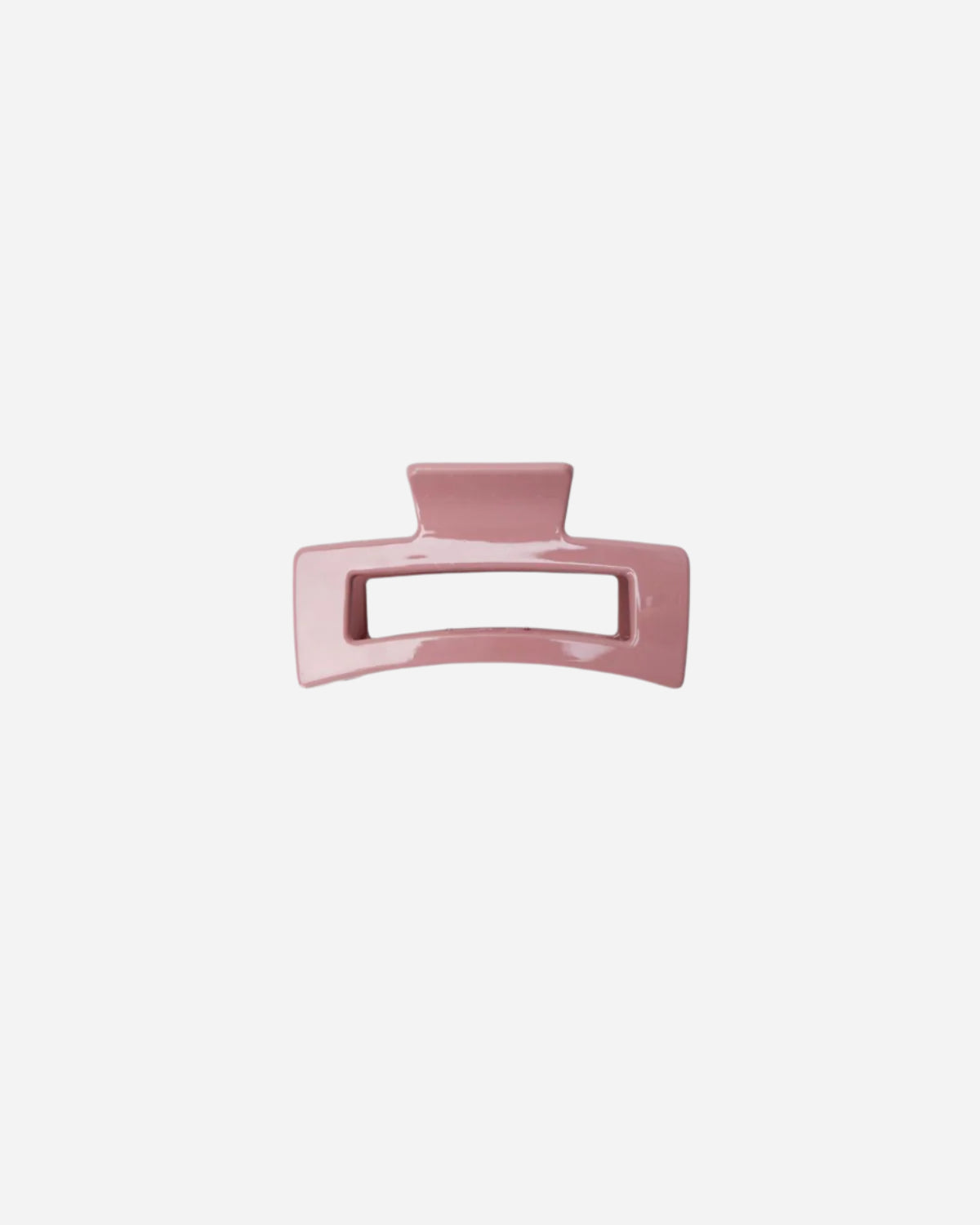 Glossy rose pink hair claw