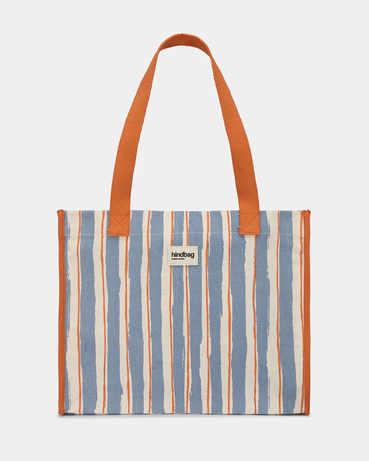 CLAUDE TOTE BAG RAYURES LARGES BLEU