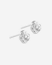 Silver foil studs with zircoin 