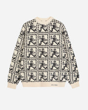 Sweatshirt with geometric pattern on a white background