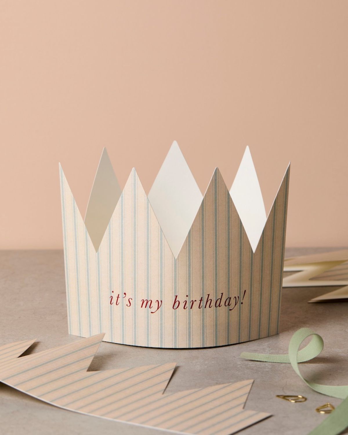 CROWN BLUE STRIPE CARD