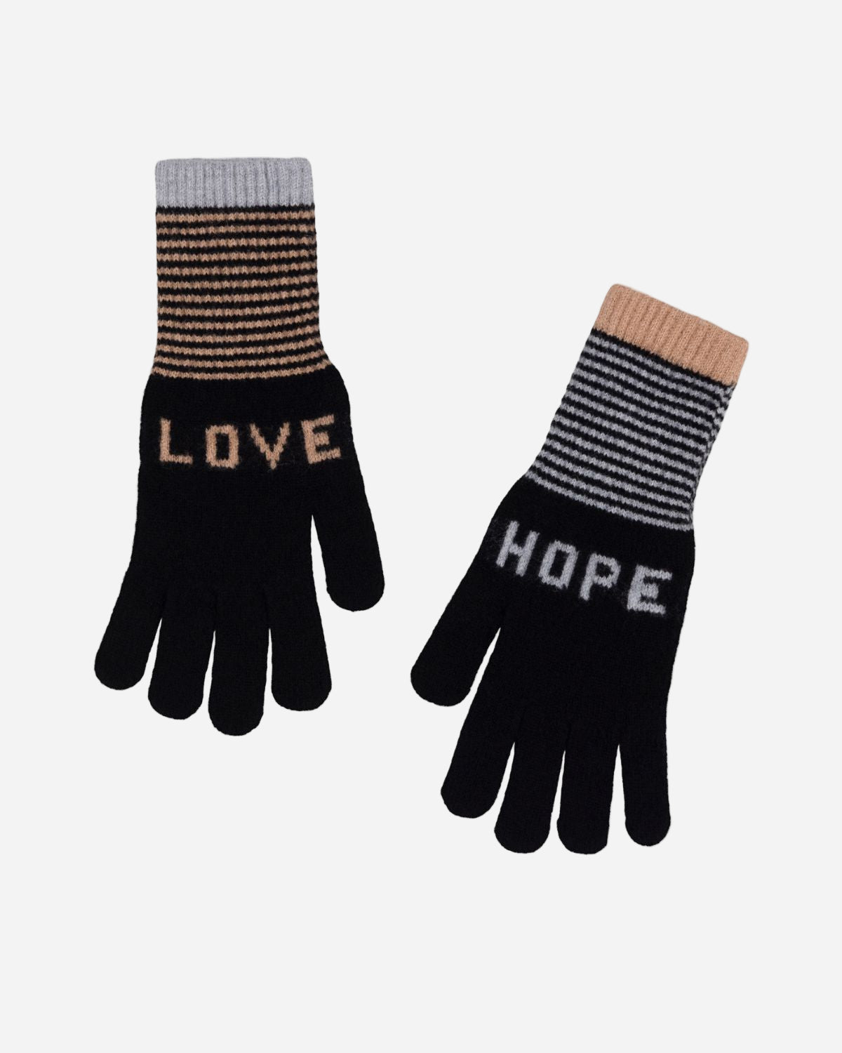 LOVE + HOPE CONTRAST GLOVES FOSSIL