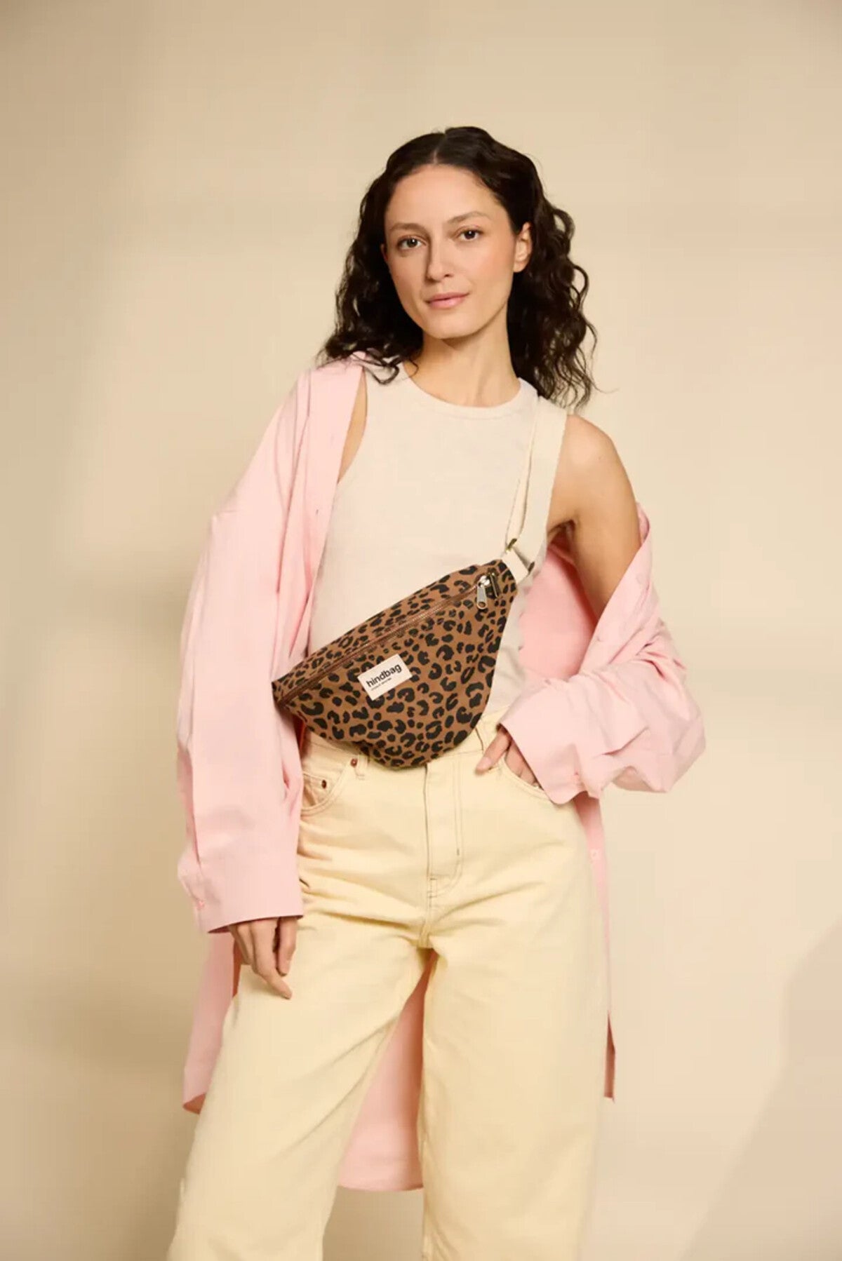 OLIVIA BELT BAG LEOPARD CANNELLE