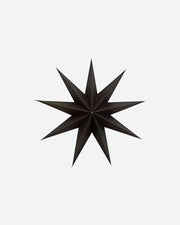 Dark brown star decoration on a white background