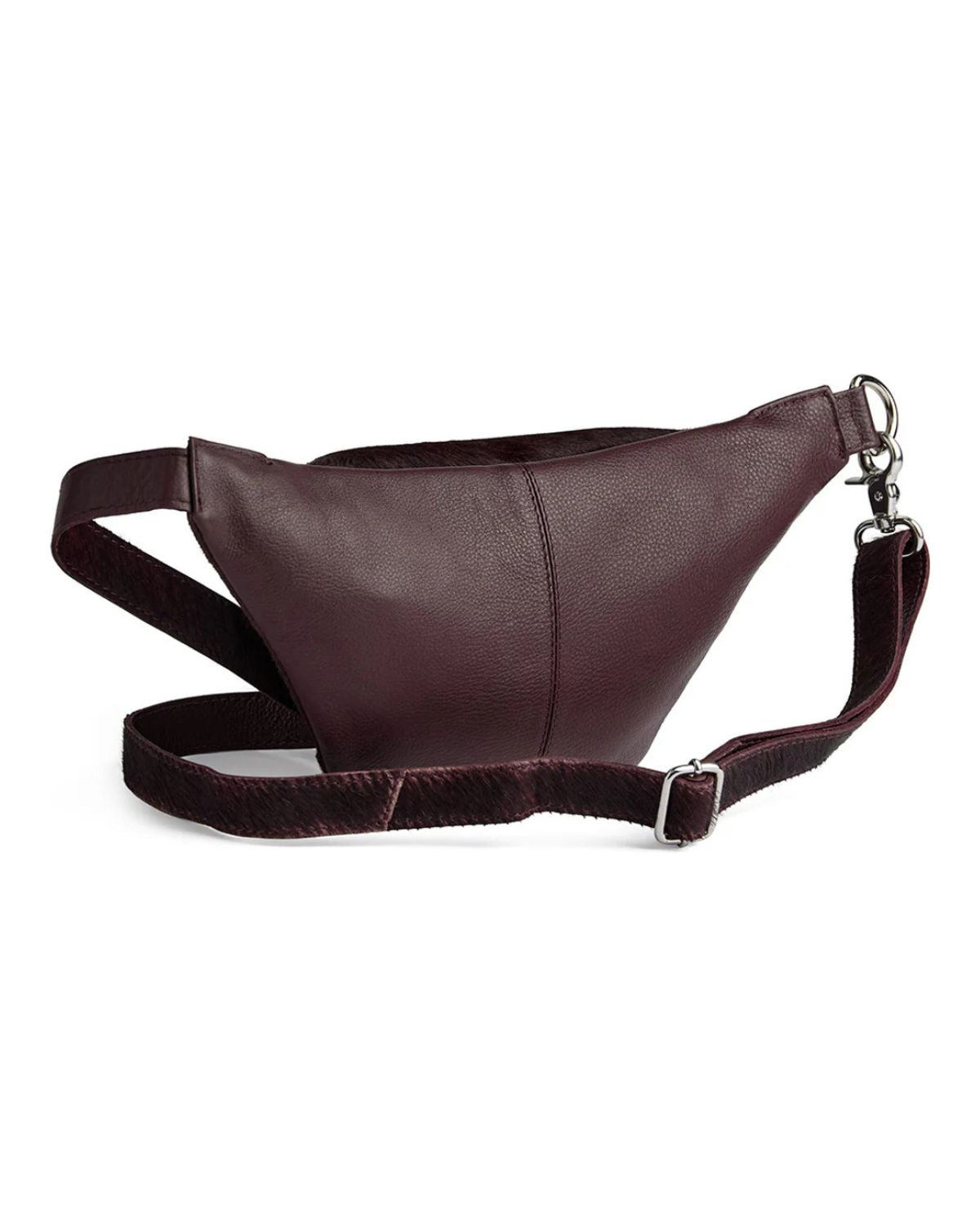 LEATHER COWHIDE BUMBAG OX BLOOD