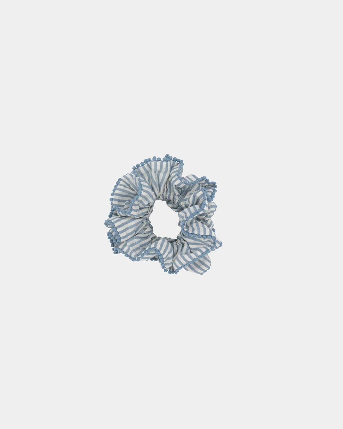 CHOUCHOU SCRUNCHIE RAYURES FINE BLEU