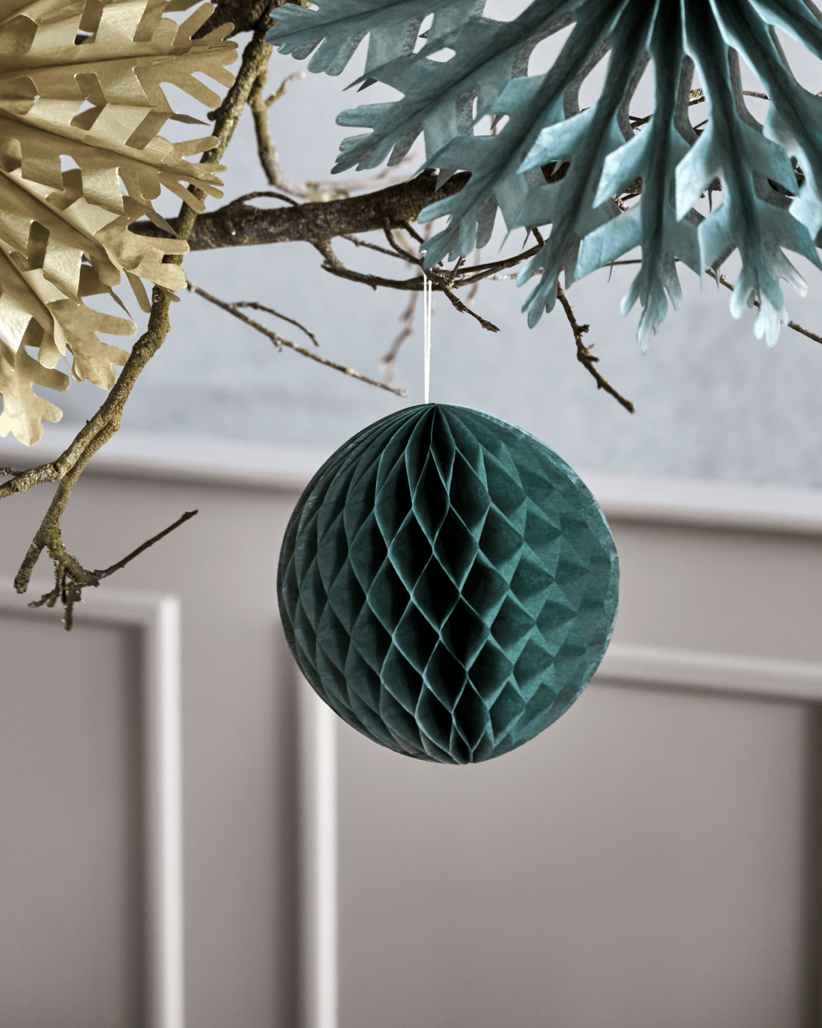 FOLD PAPER ORB GREEN 3PK