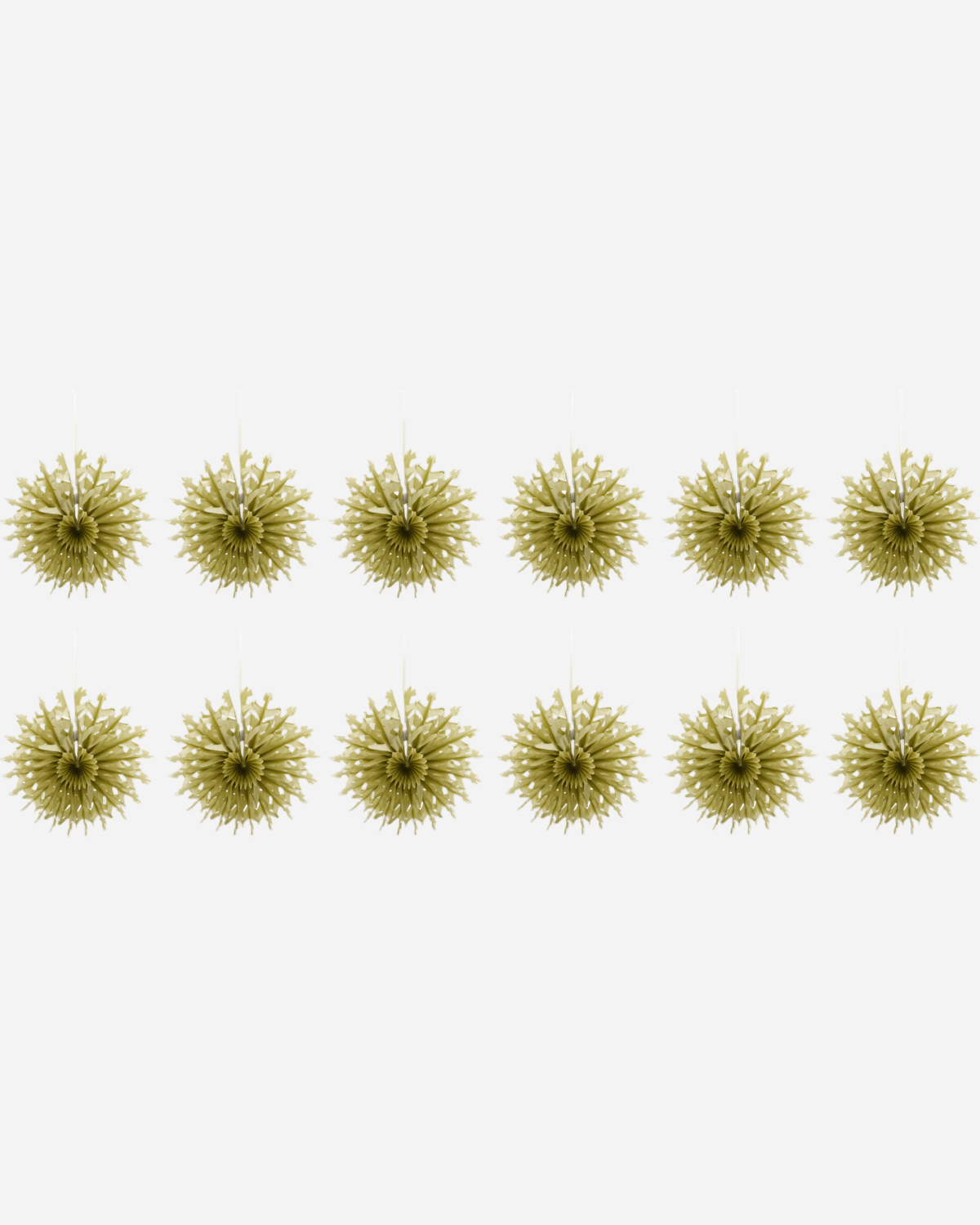 FOLD PAPER FAN GOLD 12PK