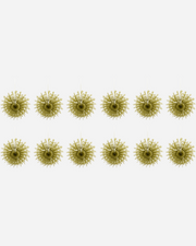 FOLD PAPER FAN GOLD 12PK