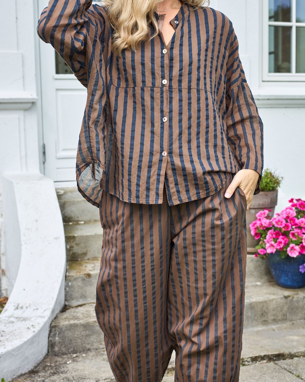 BETSY BLOUSE SHIRT ESPRESSO