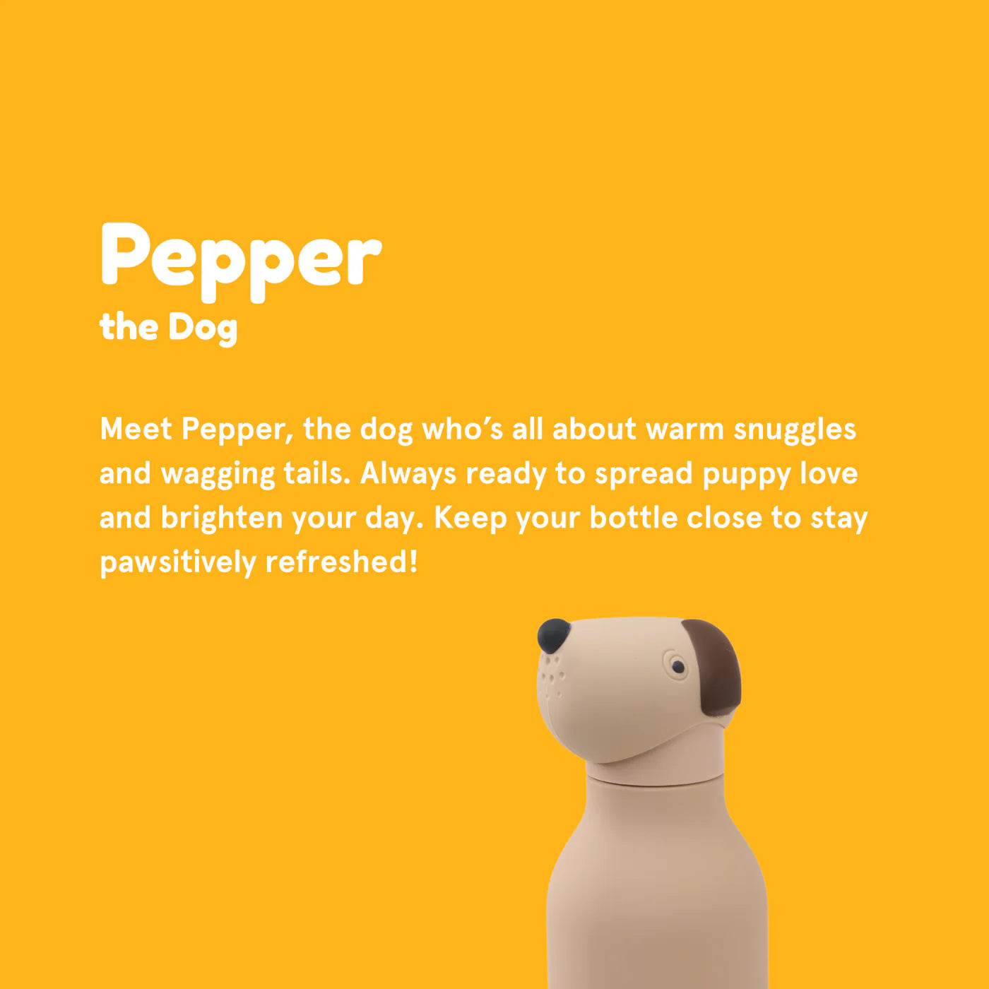 BESTIE BOTTLE BEIGE DOG