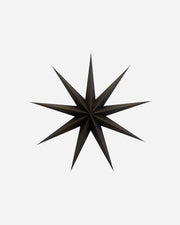 Brown star decoration object on a white background