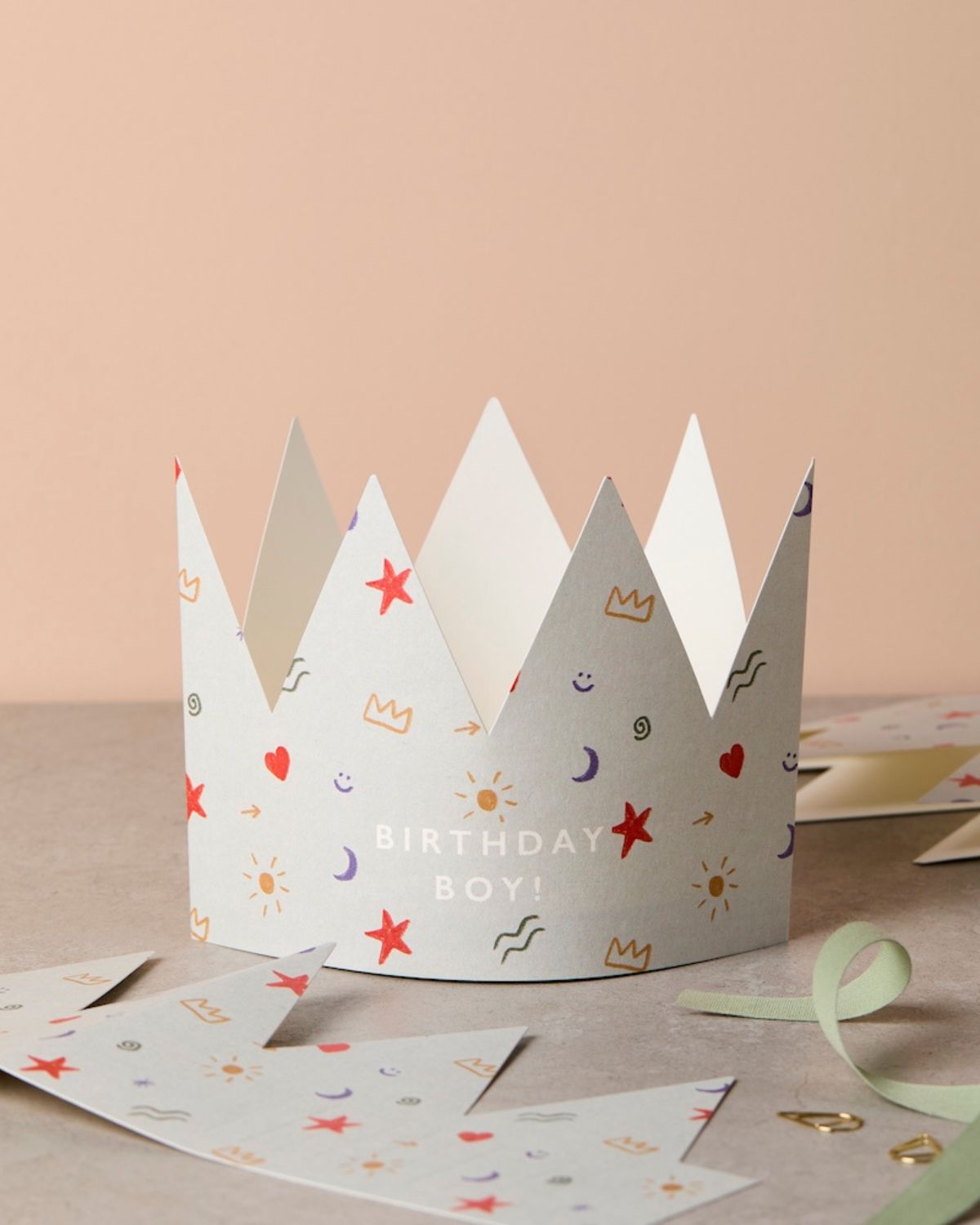 CROWN BIRTHDAY BOY CARD