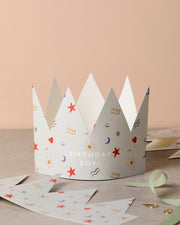 CROWN BIRTHDAY BOY CARD