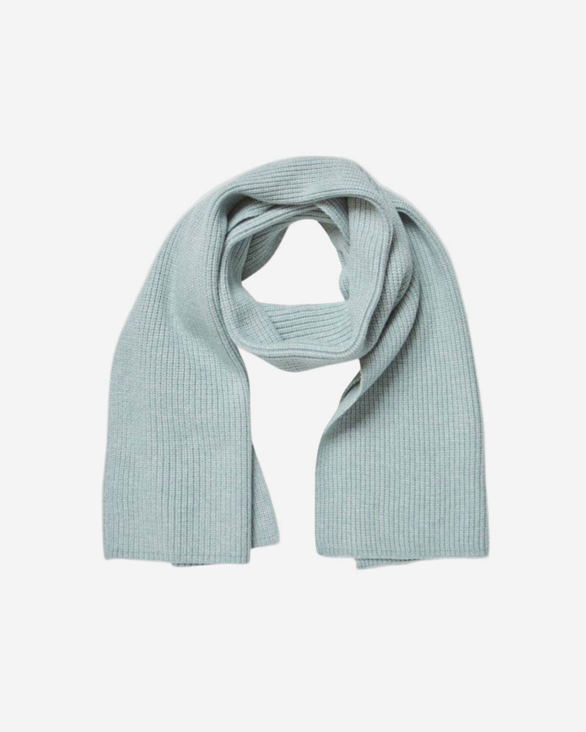 Light blue scarf on a white background