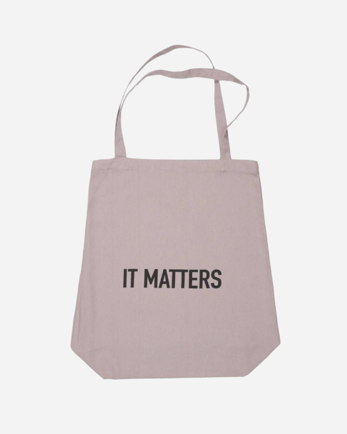 Tote bag with 'IT MATTERS' text