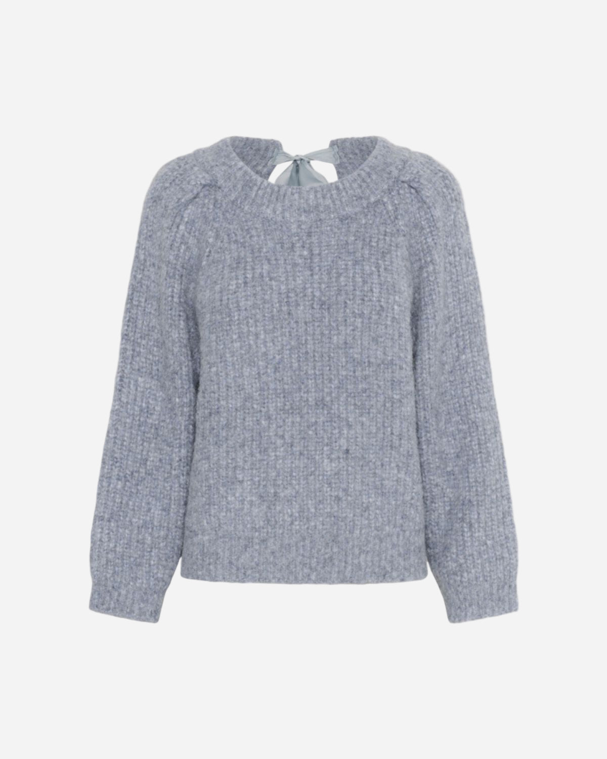 Gray textured blouse on a white background