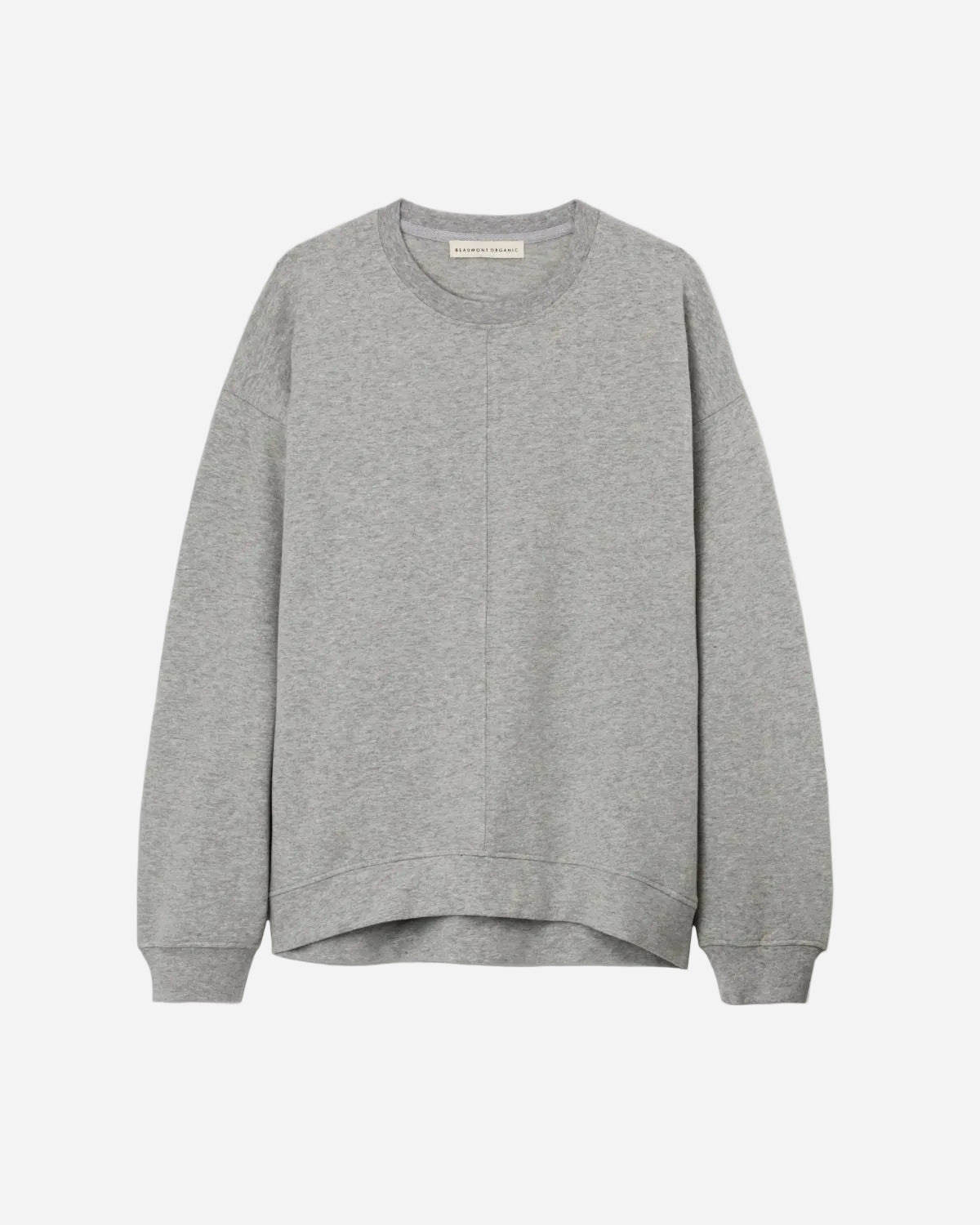Gray sweatshirt on a light gray background