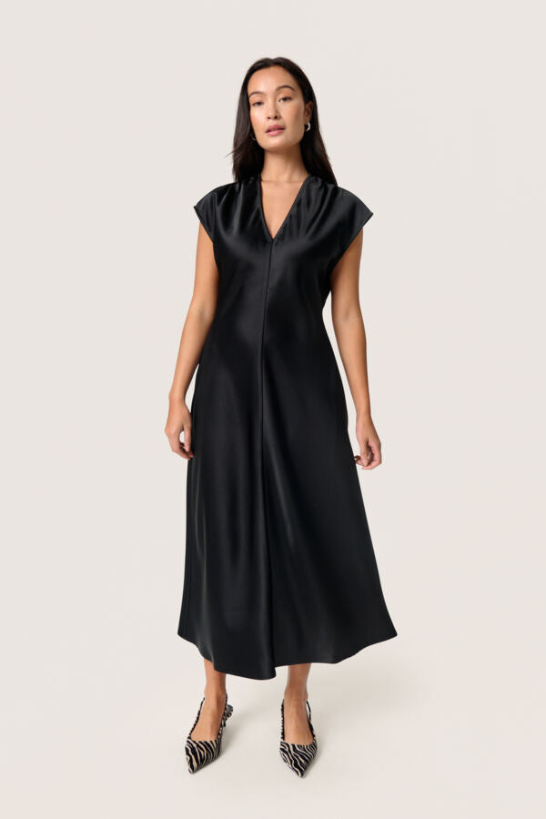 LIVA MIDI DRESS BLACK