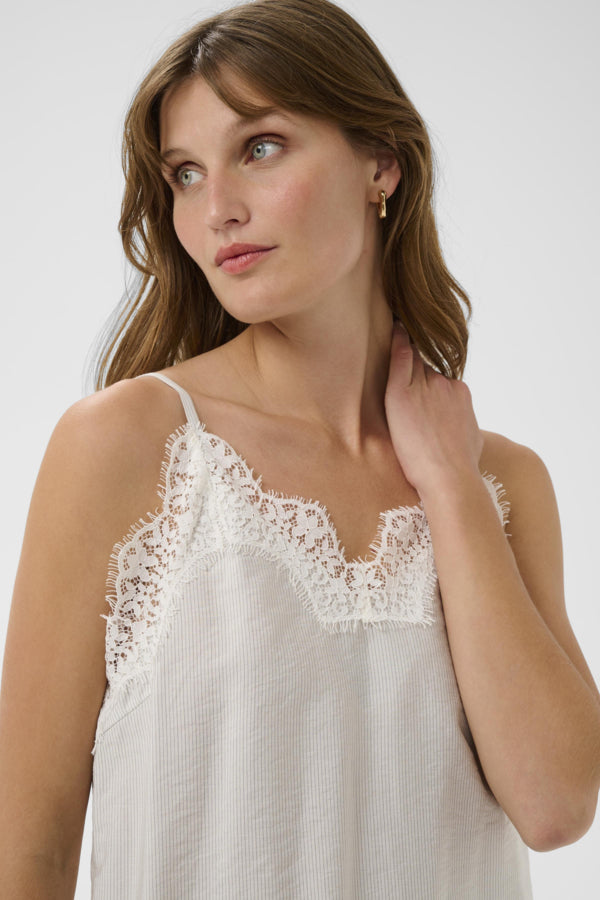 ALESSIA TOP WHITE WITH INDIA INK