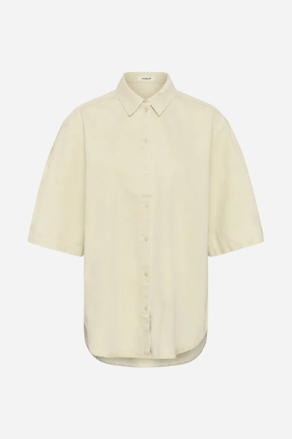LIGHT YELLOW shirt on a white background