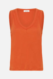 COSETTA V-NECK TANK TOP PUREED PUMPKIN