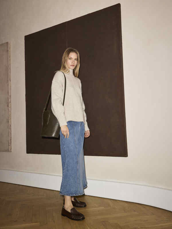MOLINE HIGH-NECK PULLOVER PISTACHIO SHELL