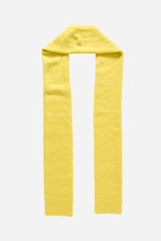 Yellow scarf on a white background