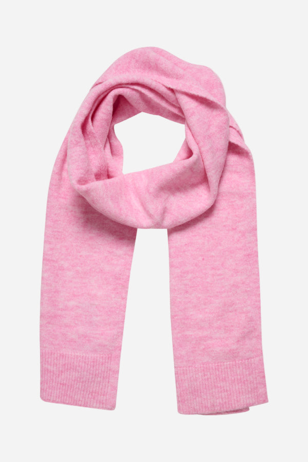 Pink scarf on a white background