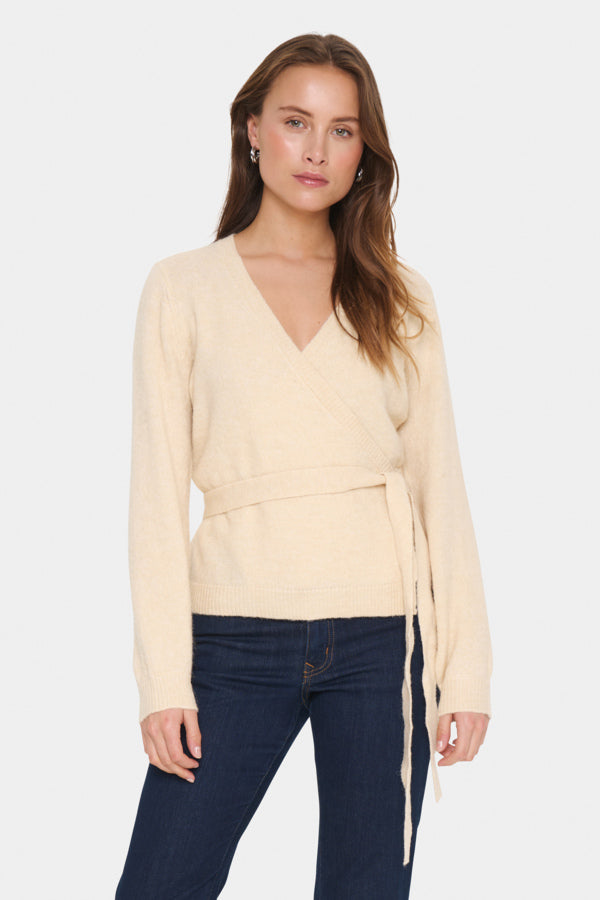 LARNA WRAP CARDIGAN FOG