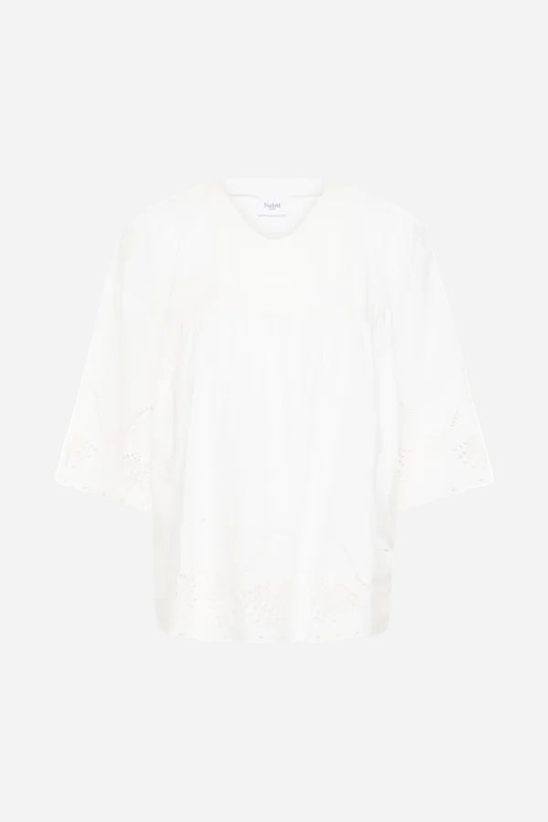 White BLOUSE on a white background
