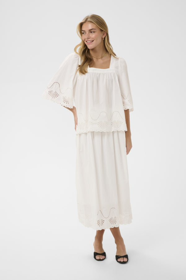 RIVASHELL SKIRT BRIGHT WHITE