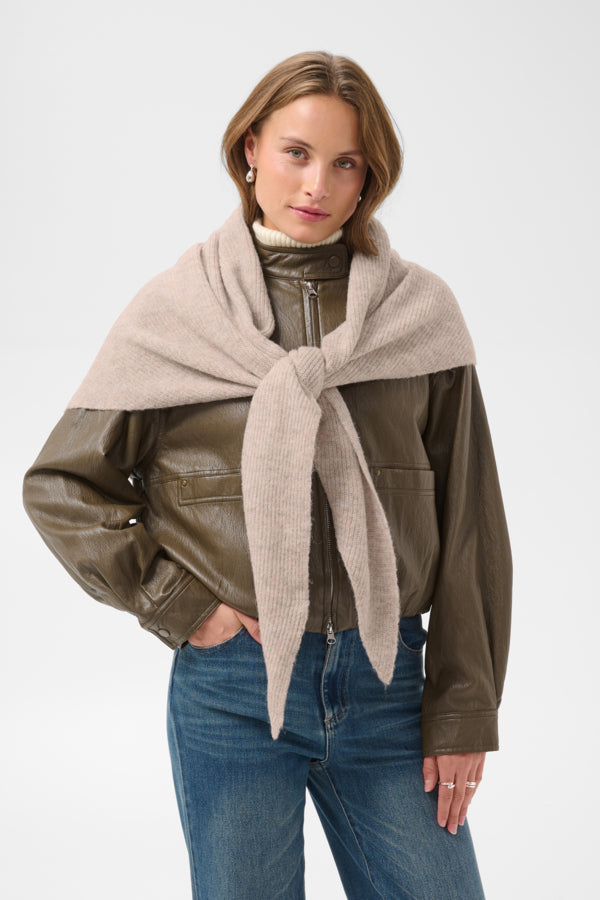 ALULLU SCARF OXFORD TAN MELANGE