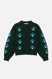 MUSHROOMS SWEATER INK BLUE