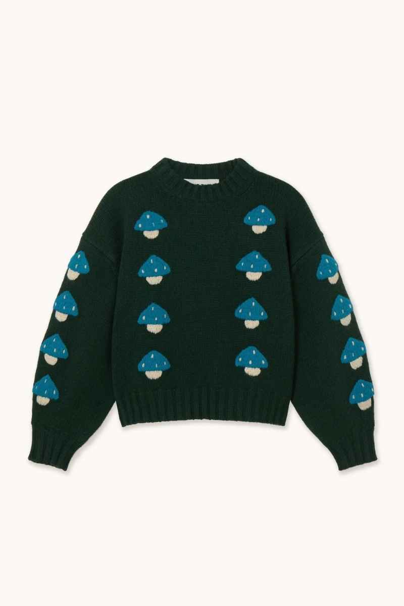 MUSHROOMS SWEATER INK BLUE