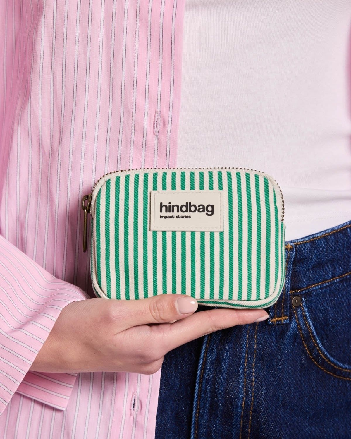 LILI PURSE RAYURES VERT