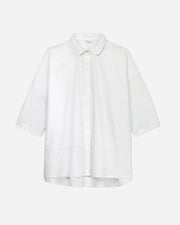 White blouse on a gray background