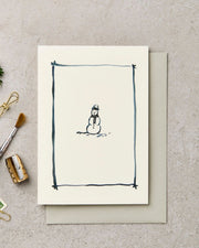 FRAMED SNOWMAN CARD