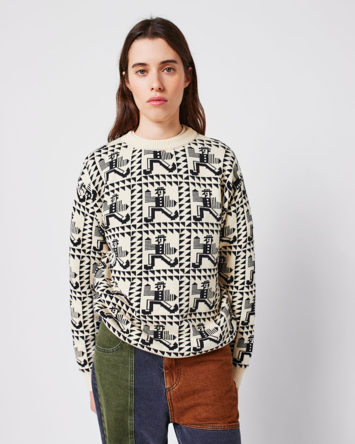 MR PENCIL JACQUERED RELAXED JUMPER