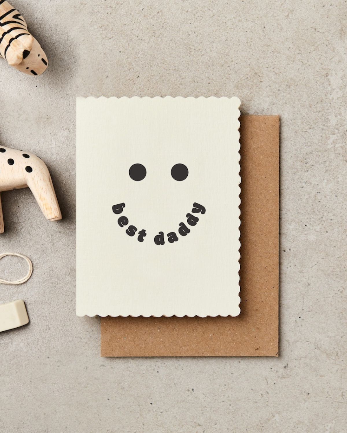 BEST DADDY SMILE A7 CARD